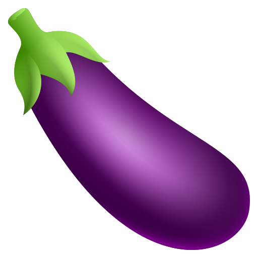 Eggplant as drawn by JoyPixels in 9.0