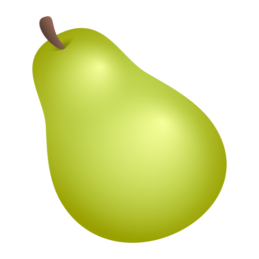 Pear as drawn by JoyPixels in 9.0