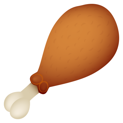 Poultry Leg as drawn by JoyPixels in 9.0