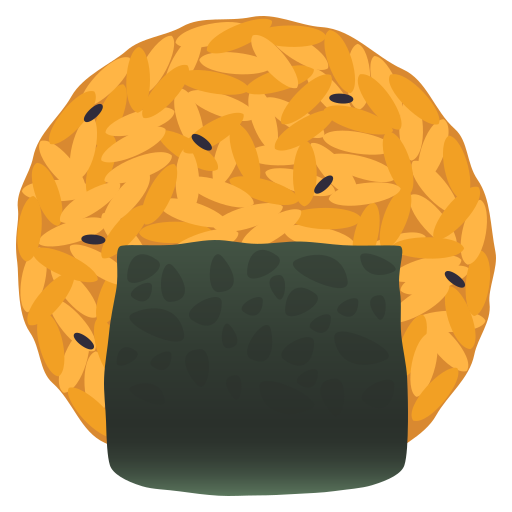 Rice Cracker as drawn by JoyPixels in 9.0