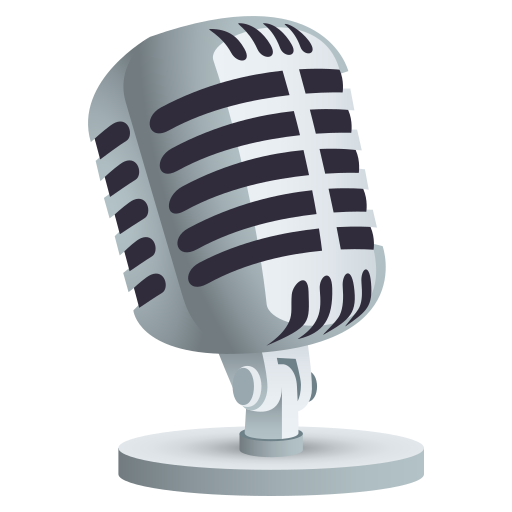 Studio Microphone as drawn by JoyPixels in 9.0