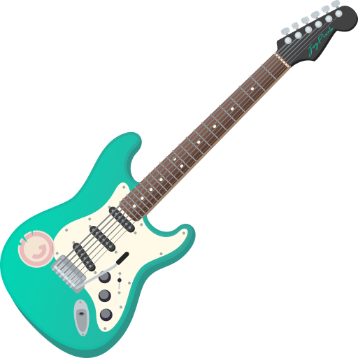 Guitar as drawn by JoyPixels in 9.0