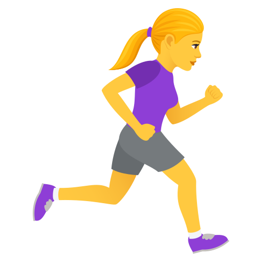 Woman Running Facing Right, the design in this release
