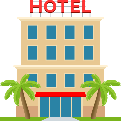 Hotel as drawn by JoyPixels in 9.0