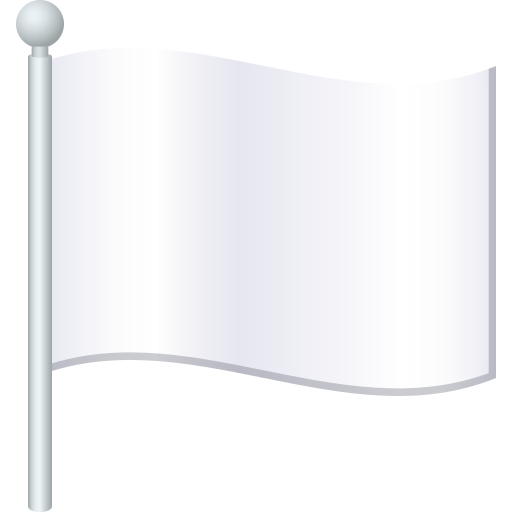 White Flag as drawn by JoyPixels in 9.0