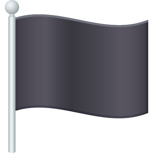 Black Flag as drawn by JoyPixels in 9.0