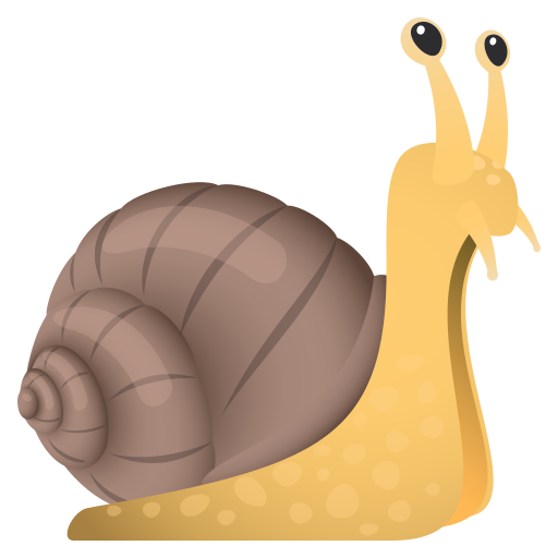 Caracol as drawn by JoyPixels in 9.0