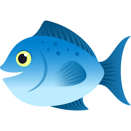 Fish as drawn by JoyPixels in 9.0