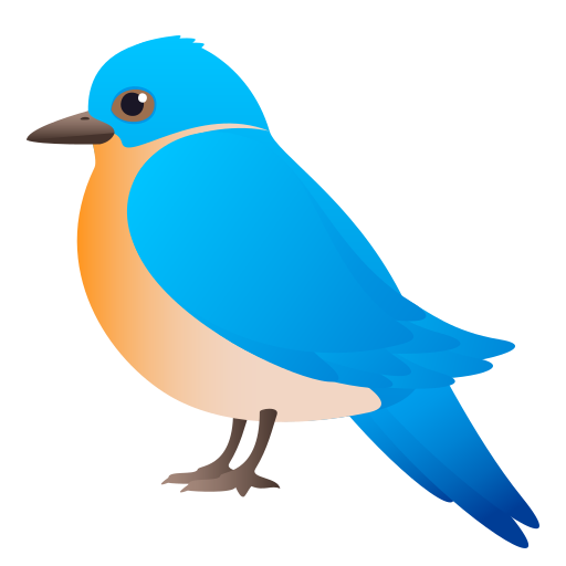 Bird as drawn by JoyPixels in 9.0