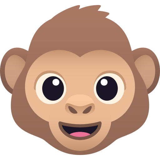 Monkey Face as drawn by JoyPixels in 9.0