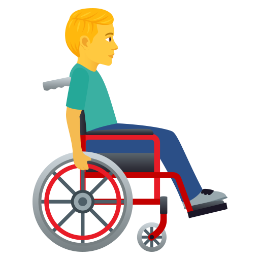 Man in Manual Wheelchair Facing Right, the design in this release