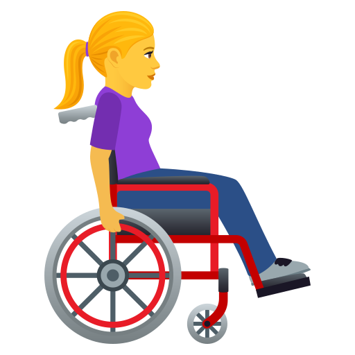 Woman in Manual Wheelchair Facing Right, the design in this release