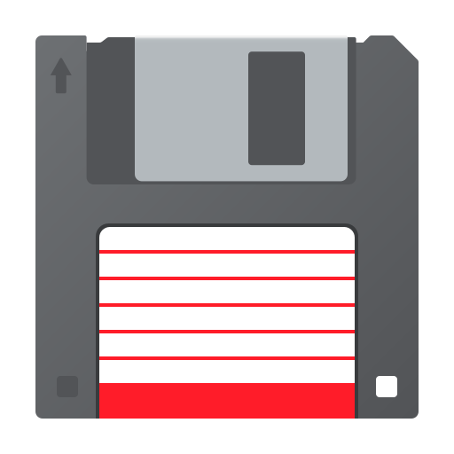 Floppy Disk as drawn by JoyPixels in 9.0