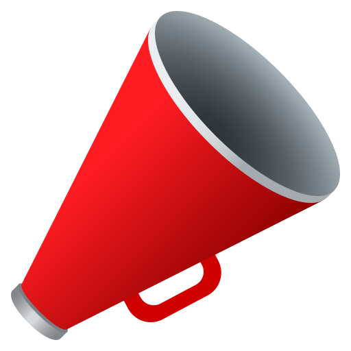 Megaphone as drawn by JoyPixels in 9.0