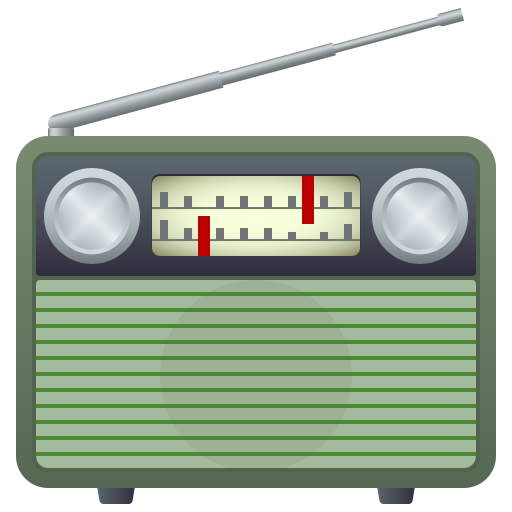 Radio as drawn by JoyPixels in 9.0