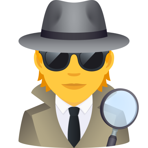 Detective as drawn by JoyPixels in 9.0
