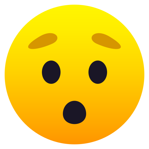 Hushed Face as drawn by JoyPixels in 9.0