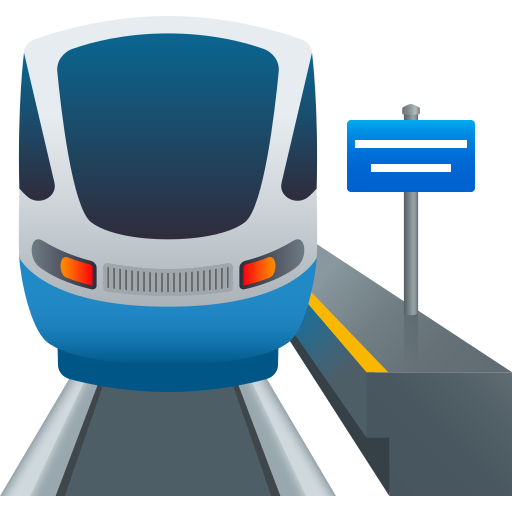 Station as drawn by JoyPixels in 9.0