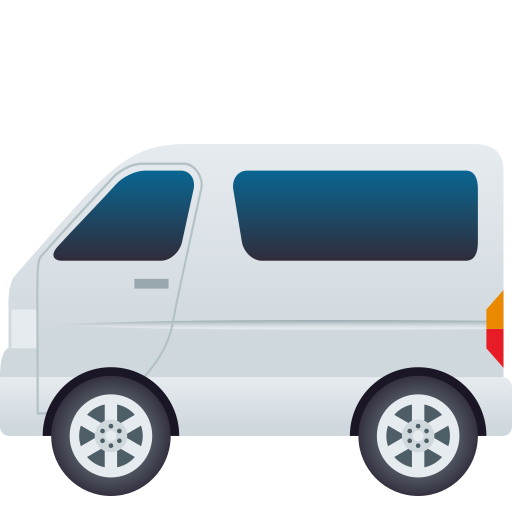 Minibus as drawn by JoyPixels in 9.0