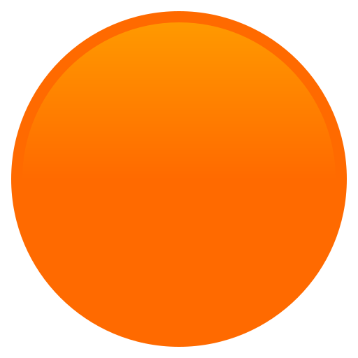 Oranger Punkt as drawn by JoyPixels in 9.0