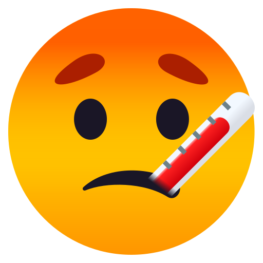 Face with Thermometer, the design in this release