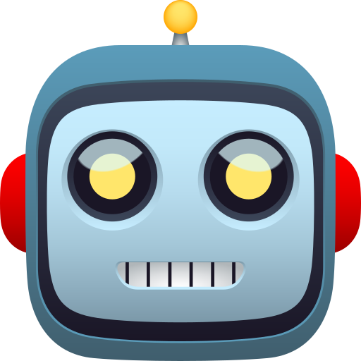 Robot as drawn by JoyPixels in 9.0
