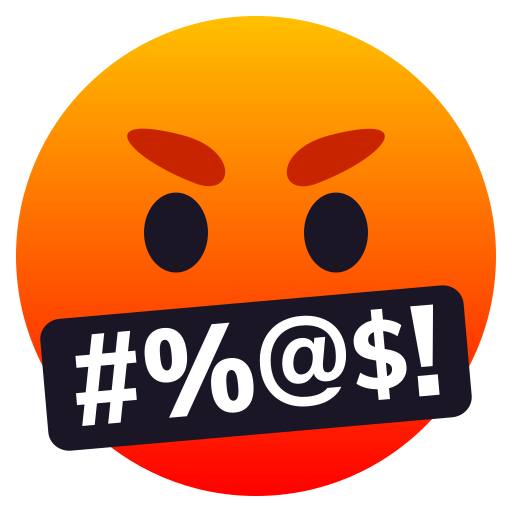 Face with Symbols on Mouth, the design in this release