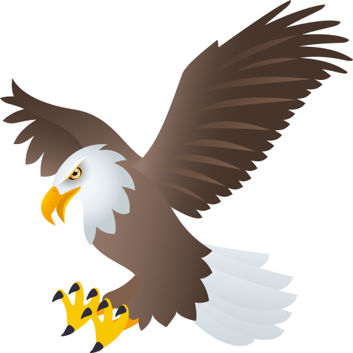 Eagle as drawn by JoyPixels in 9.0