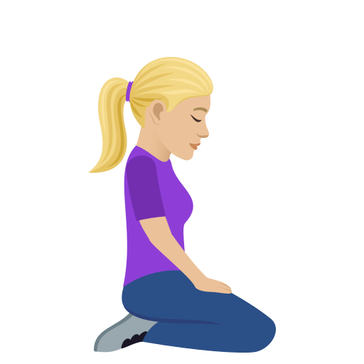 Woman Kneeling Facing Right: Medium-Light Skin Tone, the design in this release