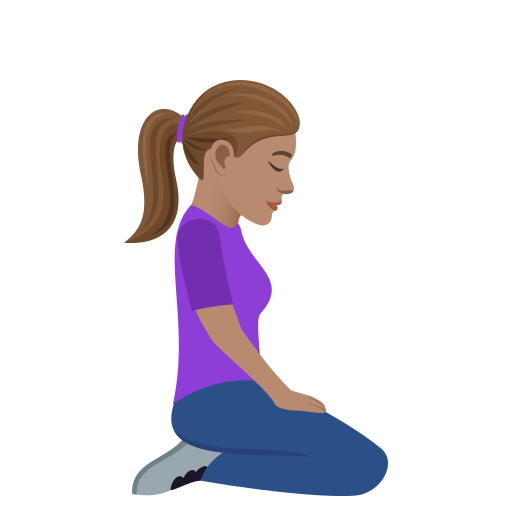 Woman Kneeling Facing Right: Medium Skin Tone, the design in this release
