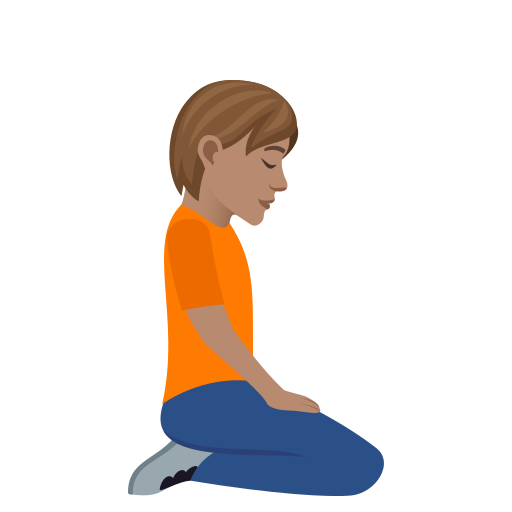 Person Kneeling Facing Right: Medium Skin Tone, the design in this release