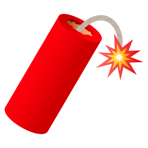 Firecracker as drawn by JoyPixels in 9.0