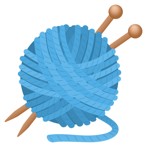 Yarn as drawn by JoyPixels in 9.0
