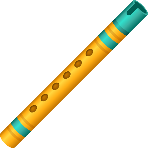 Flute as drawn by JoyPixels in 9.0