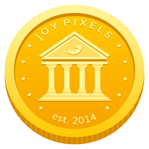 Coin as drawn by JoyPixels in 9.0
