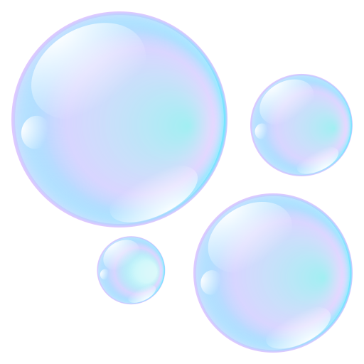 Bubbles as drawn by JoyPixels in 9.0