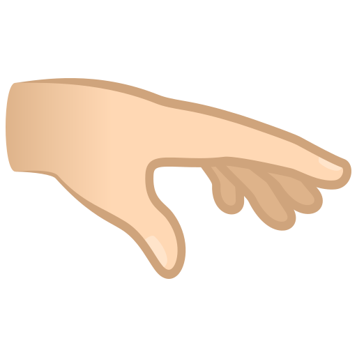Palm Down Hand: Light Skin Tone, the design in this release