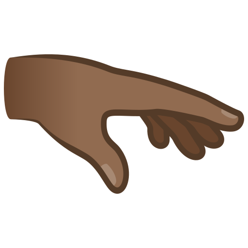 Palm Down Hand: Medium-Dark Skin Tone, the design in this release