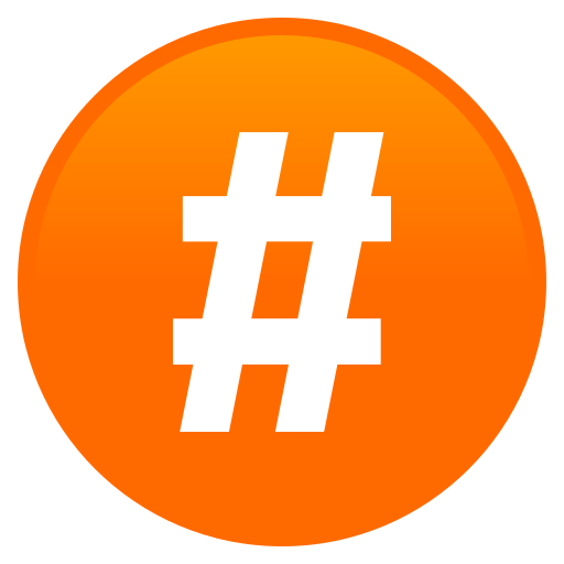 Hash Sign as drawn by JoyPixels in 9.0