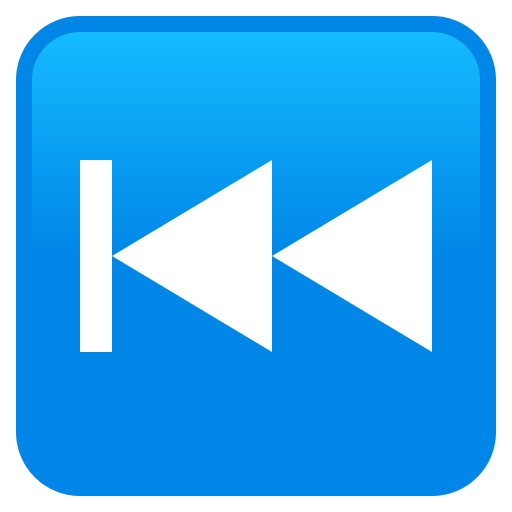 Last Track Button as drawn by JoyPixels in 9.0