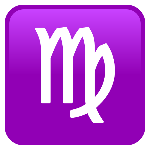 Virgo as drawn by JoyPixels in 9.0