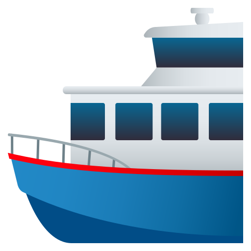 Ferry as drawn by JoyPixels in 9.0