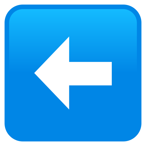 Left Arrow as drawn by JoyPixels in 9.0