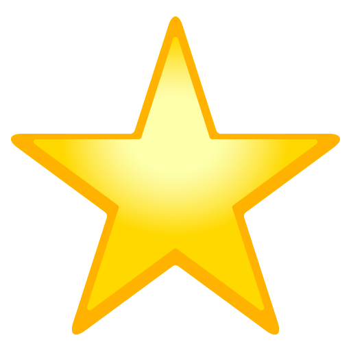 Star as drawn by JoyPixels in 9.0