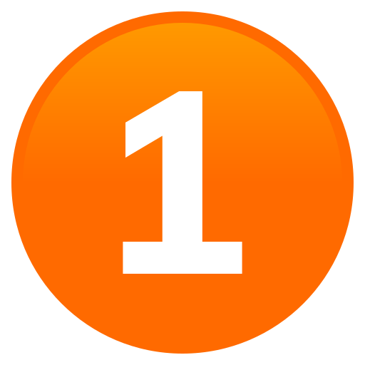 Digit One as drawn by JoyPixels in 9.0