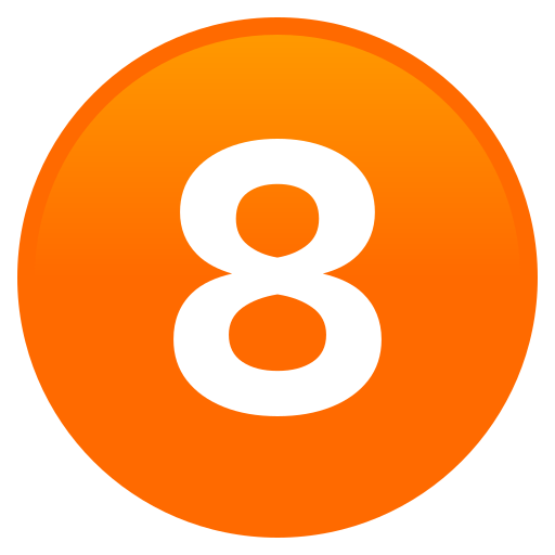 Digit Eight as drawn by JoyPixels in 9.0