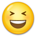 Grinning Squinting Face, the design in this release