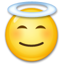 Smiling Face with Halo, the design in this release
