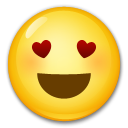 Smiling Face with Heart-Eyes, the design in this release