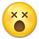 Face with Crossed-Out Eyes, the design in this release